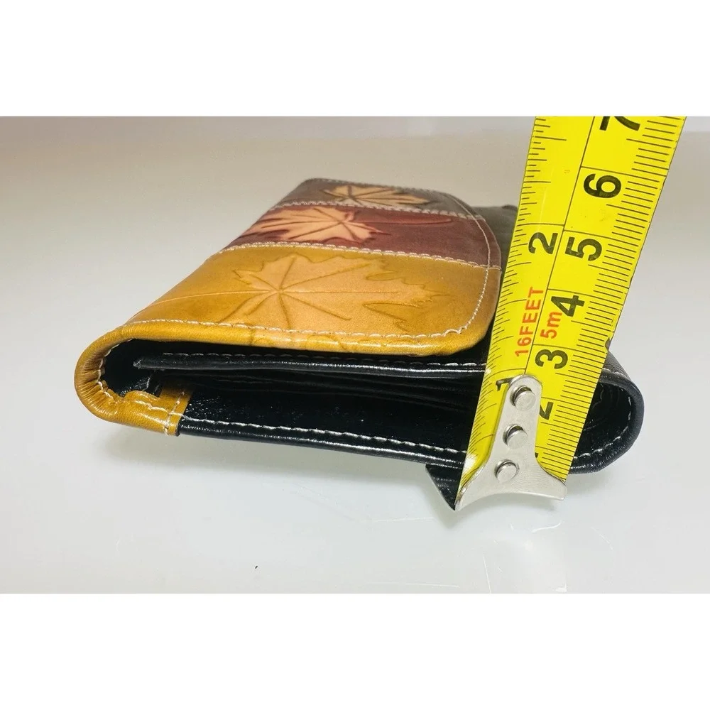 Leather Wallet Cluch Card Holder Black Brown Red Yellow WALLET